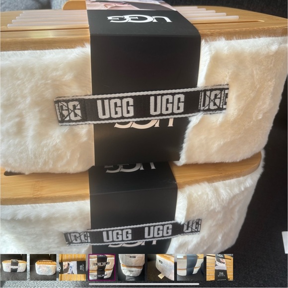 UGG Polar Lap Desk New Laptop Fur  Like Cream - Picture 3 of 5